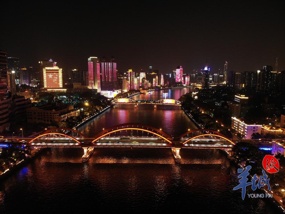 珠江夜景（陈秋明 摄）