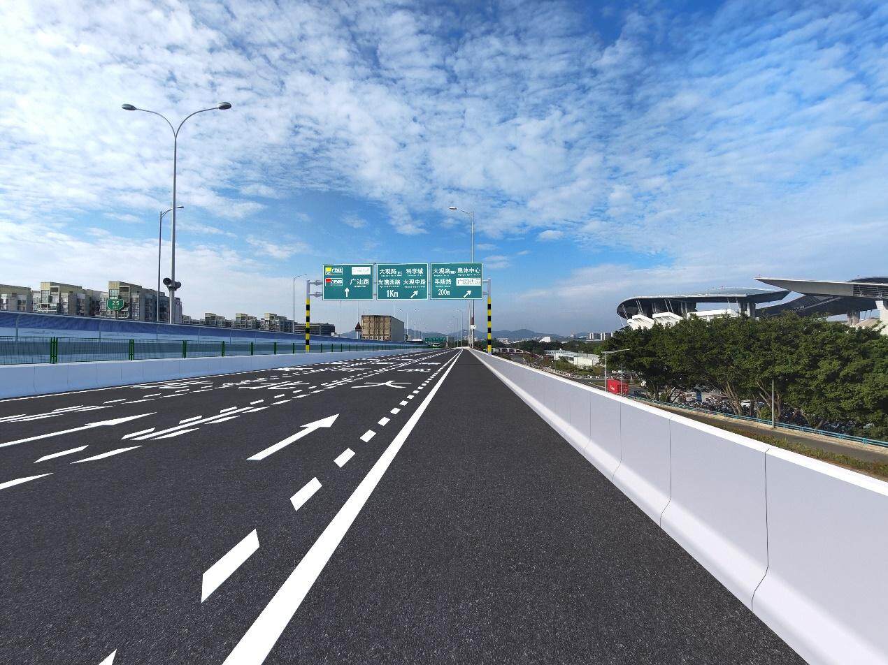  东南西环品质提升工程建成后效果图 受访方提供