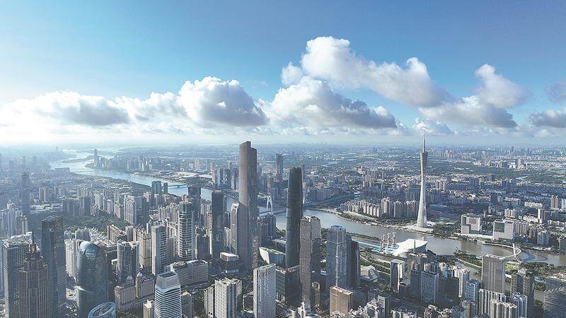 广州航拍图 羊城晚报记者 林桂炎 摄
