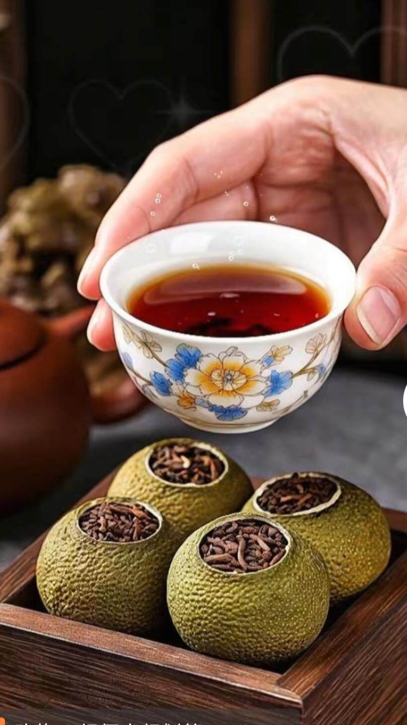  小青柑普洱茶香气四溢