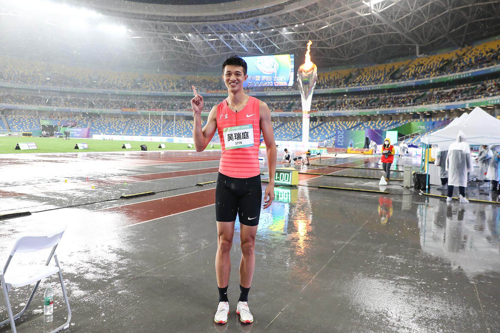  吴瑞庭2021年在全运会夺得男子三级跳远金牌