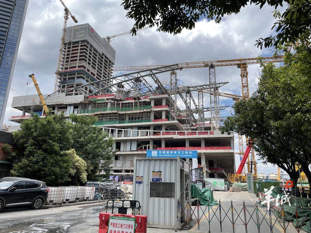  白鹅潭万象城项目正在施工建设中