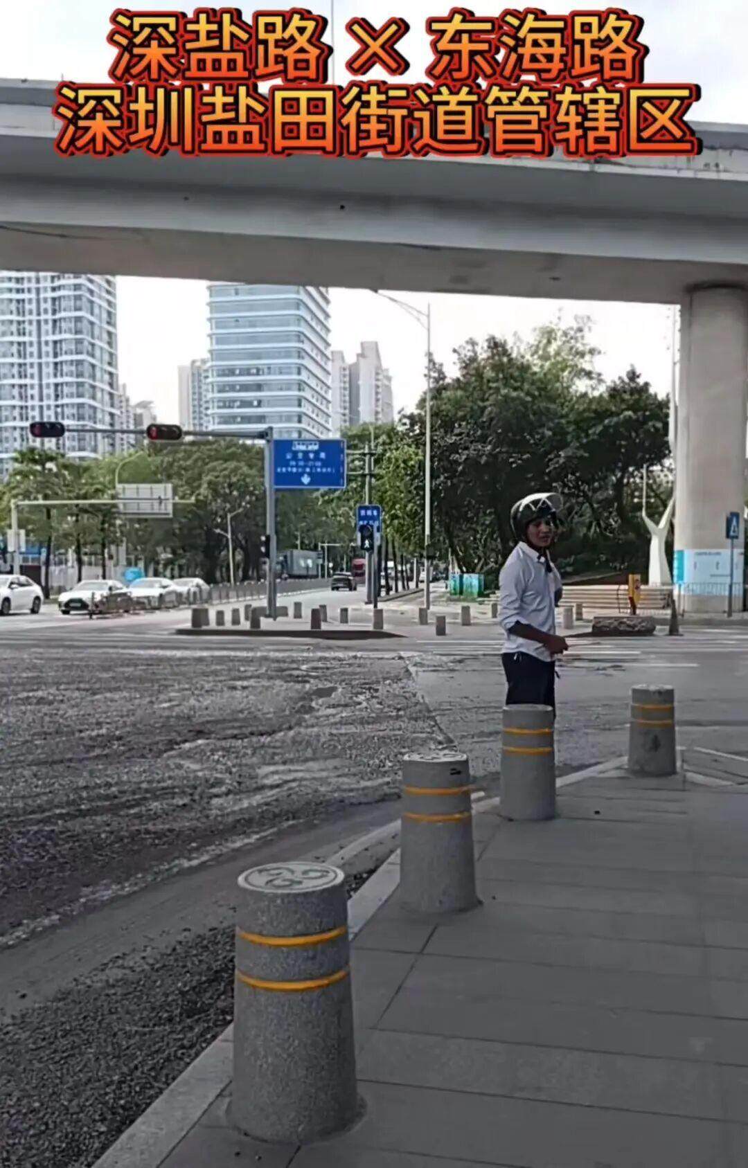 10月20日，“卷尺哥”发布视频反映路边坑洼问题