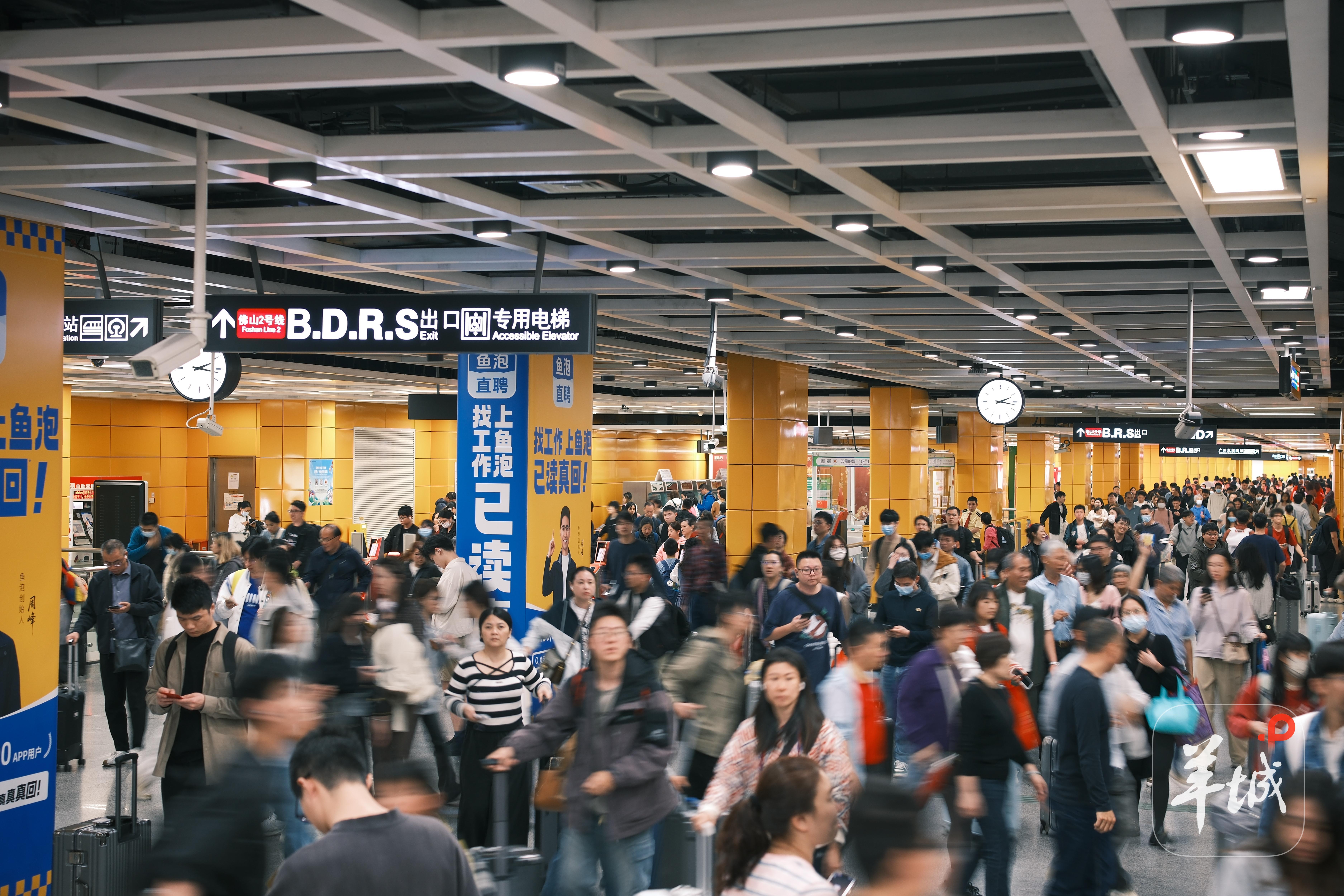 广州地铁春节假期客流