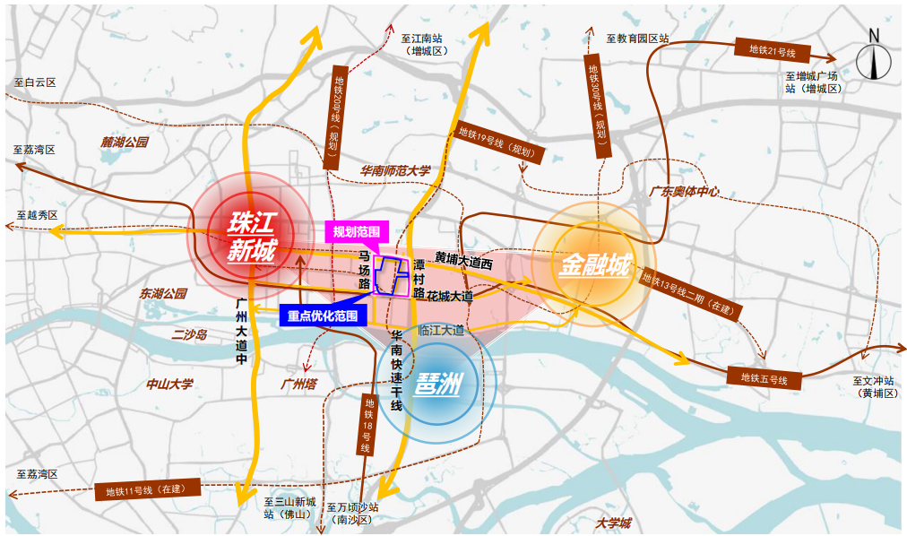 马场片区项目区位图