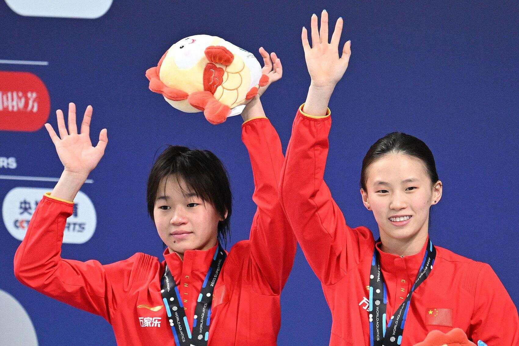  全红婵（左）与陈芋汐 图/视觉中国