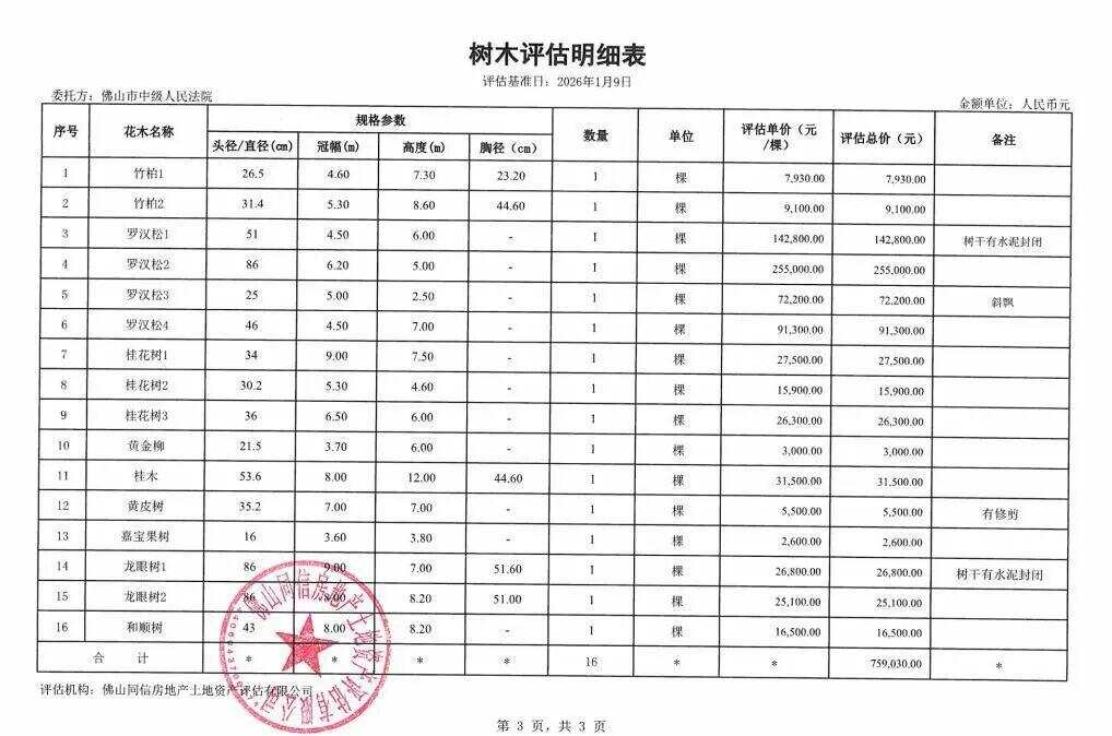 拍卖信息截图