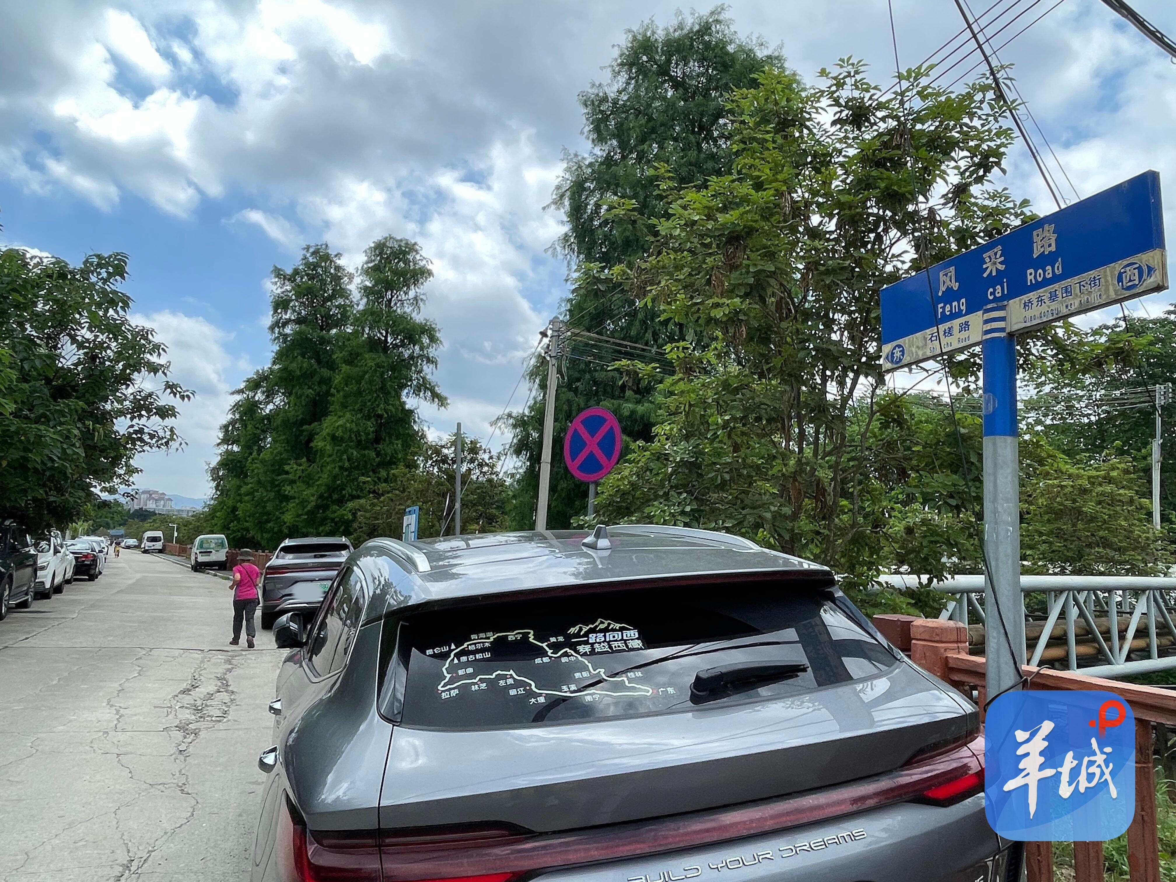 白云区同德围涌两岸的违停车辆 白云区同德围涌两岸的违停车辆