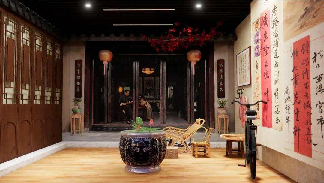  侨批文物馆复刻影片场景（资料图）