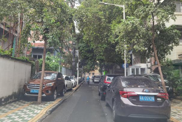 老旧小区占用机动车道、人行道停车 老旧小区占用机动车道、人行道停车