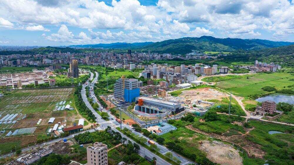 6月30日,韩江榕江练江水系连通后续优化工程下架山泵站航拍 6月30日,韩江榕江练江水系连通后续优化工程下架山泵站航拍